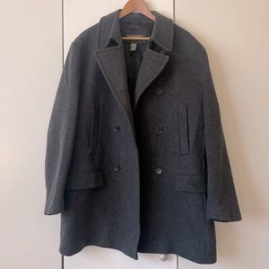 Banana Republic Wool and Cashmere Peacoat - Mens Large Coat
